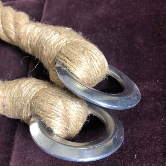 ONE SINGLE Jute Thick Rope Curtain Tieback, Nautical Hemp Tieback - Picture 3 of 11